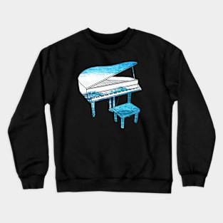 Ocean Piano Crewneck Sweatshirt